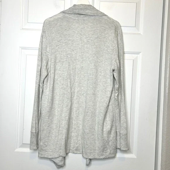 Athleta Pranayama Restore Wrap Cardigan Sweater Heather Gray Size S - Picture 5 of 8